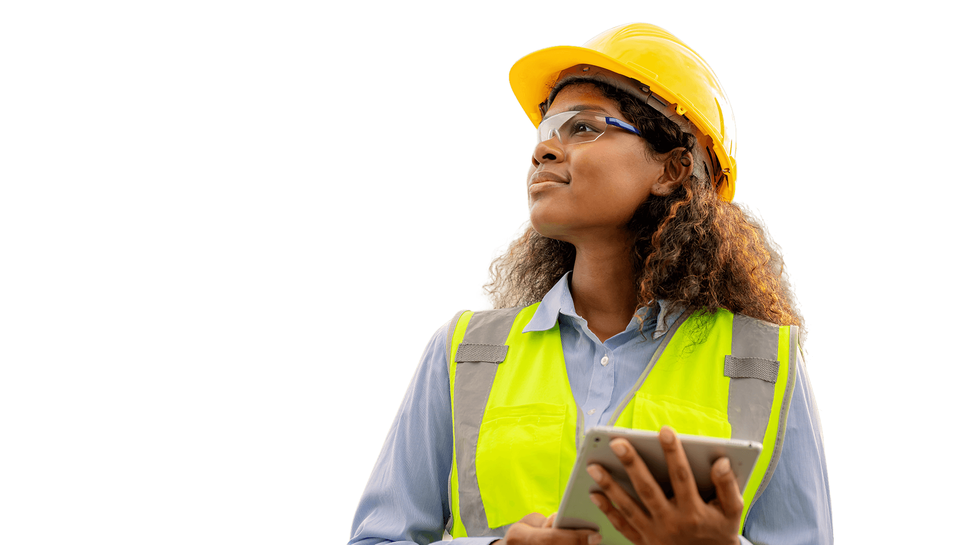 Professional looking out